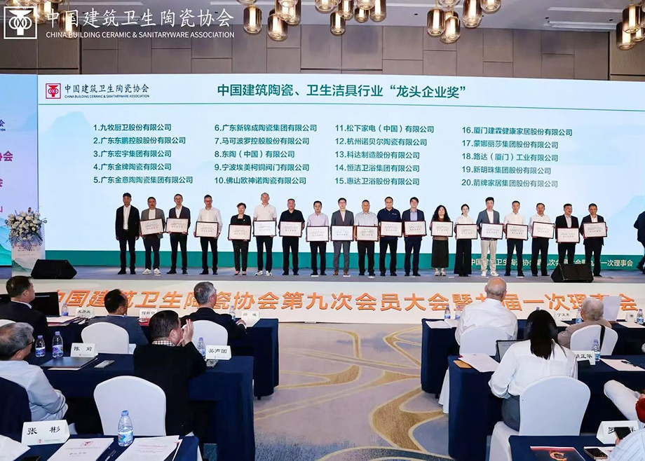 科達(dá)制造榮獲中國建筑衛(wèi)生陶瓷協(xié)會“龍頭企業(yè)獎”殊榮